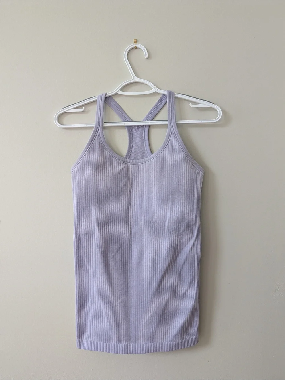 lululemon athletica Light Lavender Ribbed Racerback Tank
